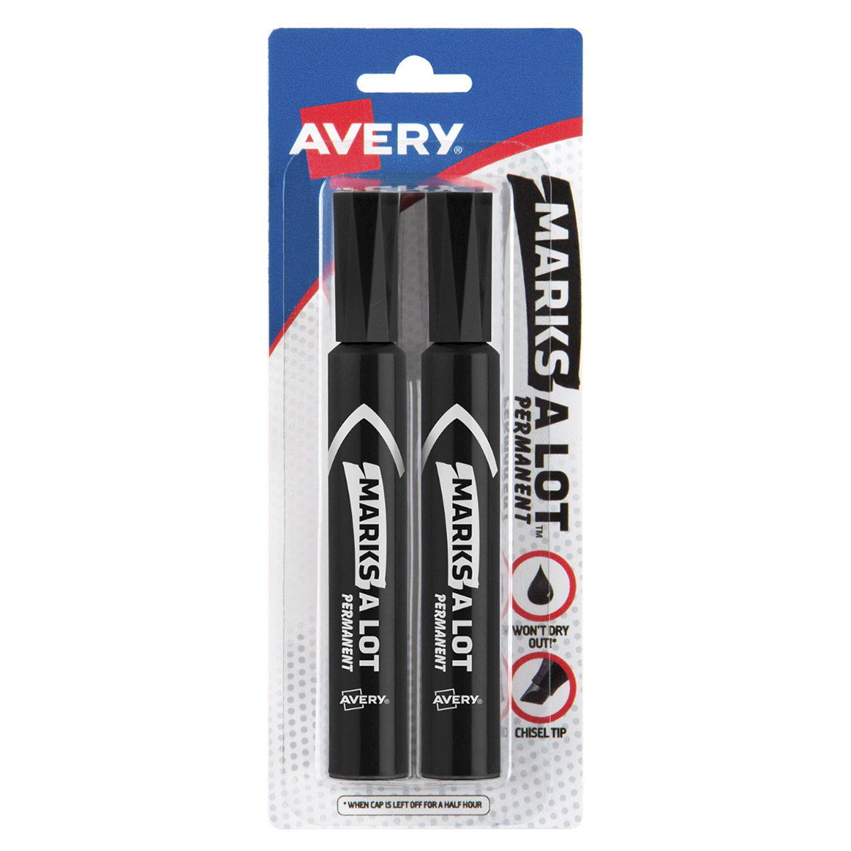 MARCADOR PERMANENTE NEGRO 2PK