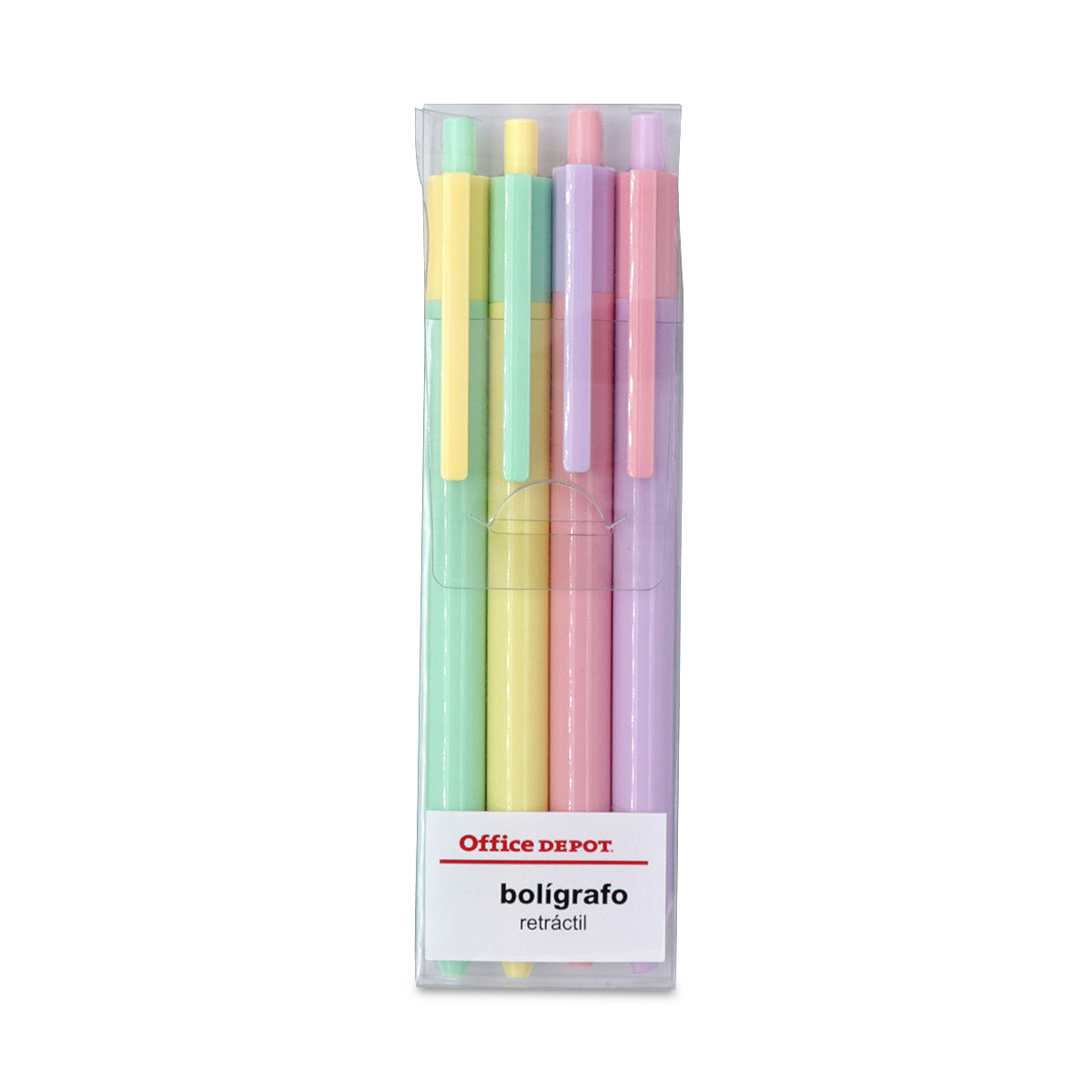BOLIGRAFO RETRACTIL GEL 1.0MM 4U