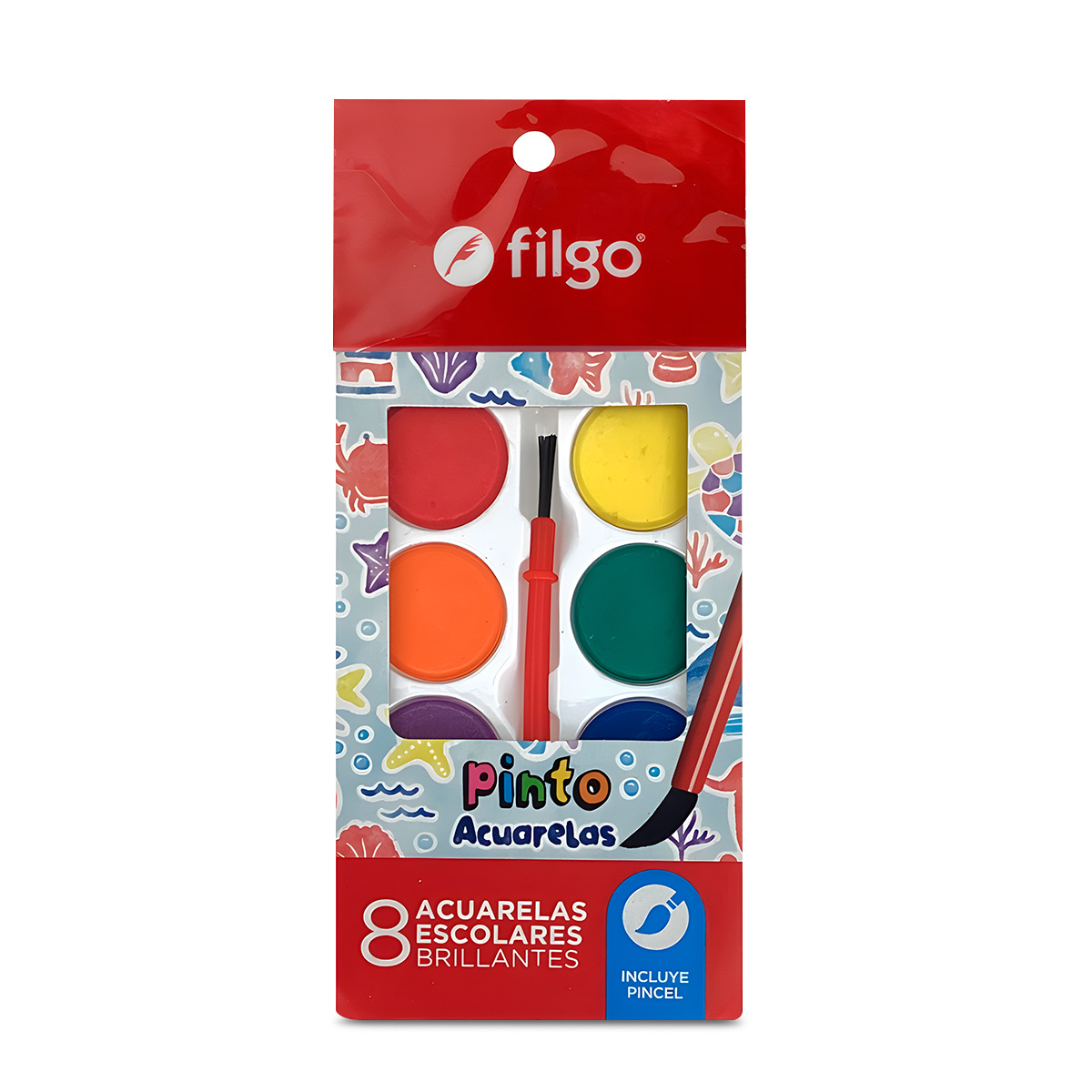 ACUARELAS FILGO PINTO SURTIDOS 8U
