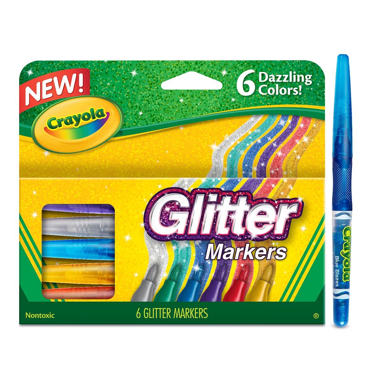 MARCADORES CRAYOLA ALTERNATIVE GLITTER 8U