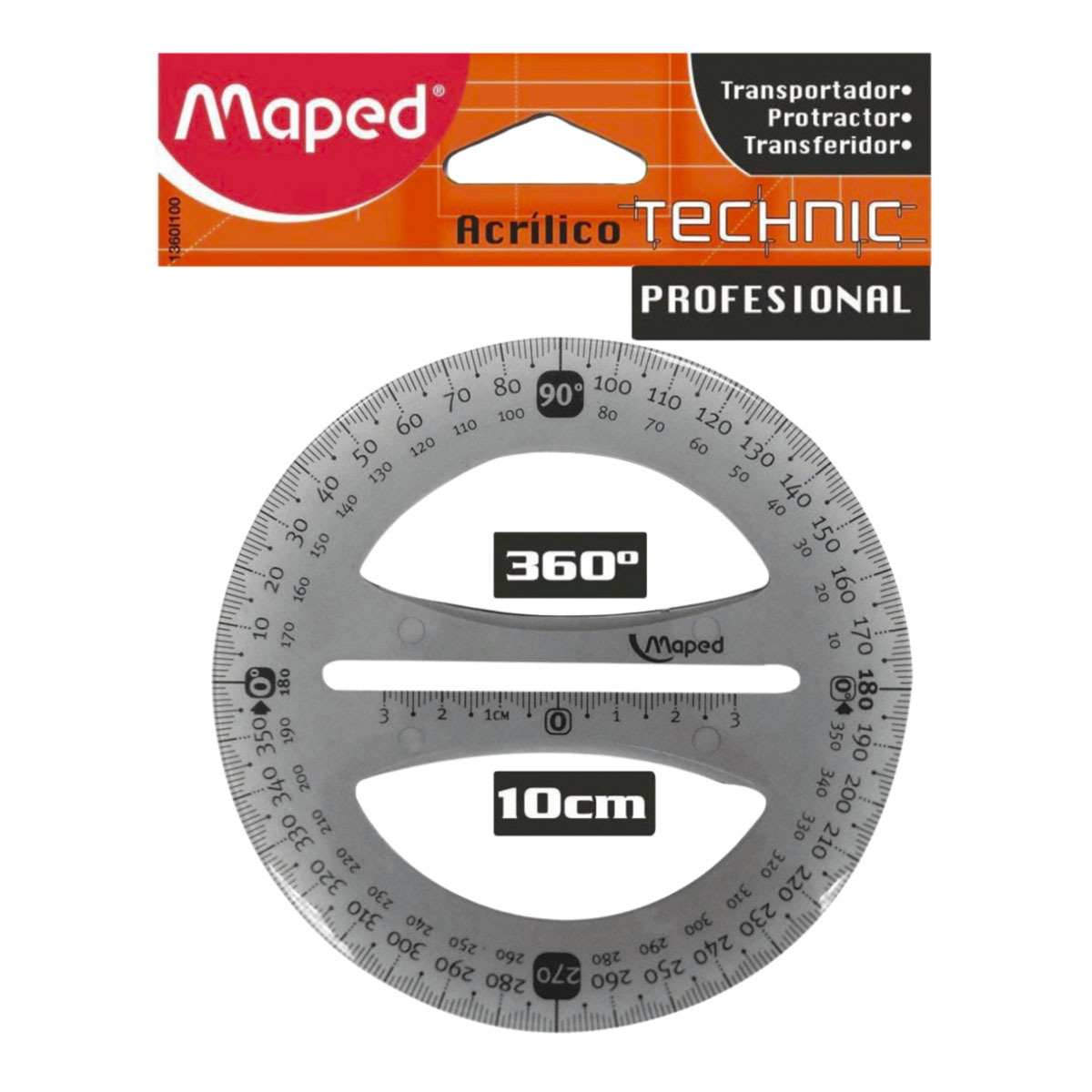TRANSPORTADOR MAPED TECHNIC PRO 360 10CM 1U