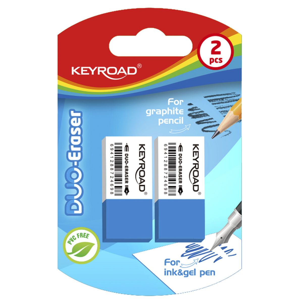 BORRADOR KEYROAD WHITE BLUE 2U