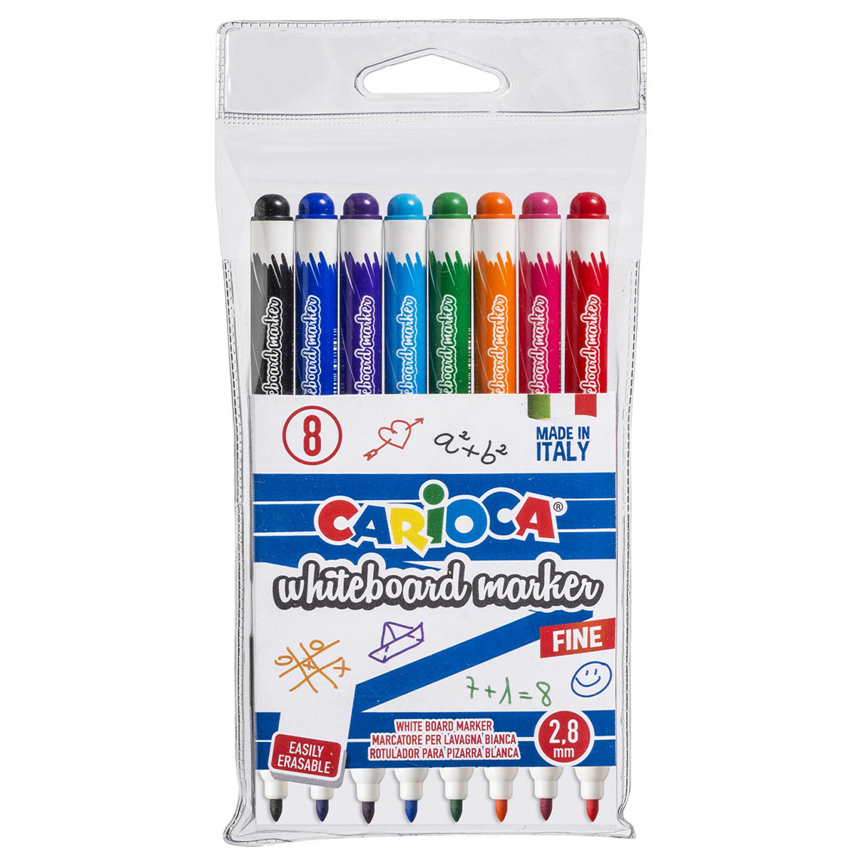 MARCADOR PARA PIZARRA CARIOCA PUNTA FINA 8U