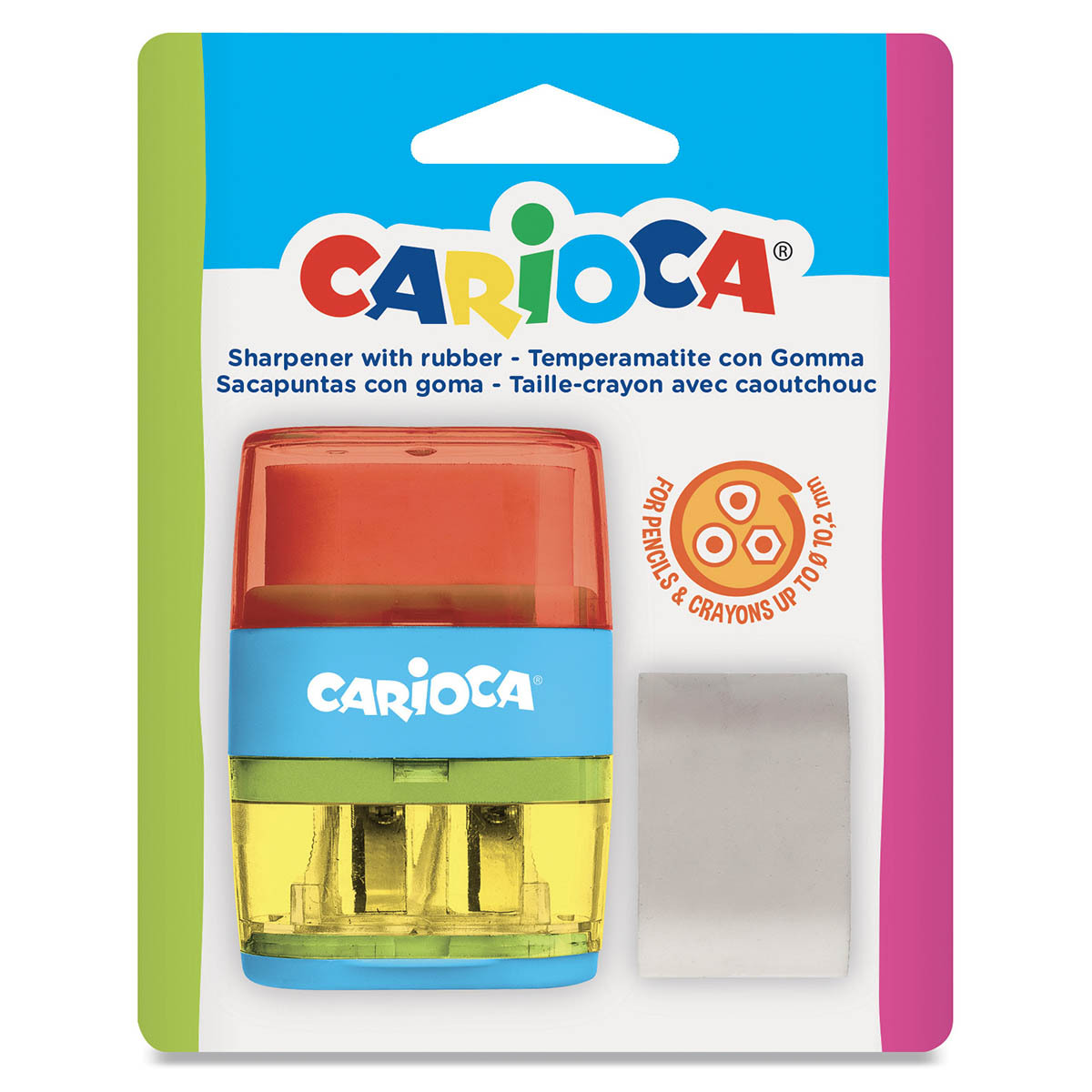 SACAPUNTAS + BORRADOR CARIOCA 2O 1U