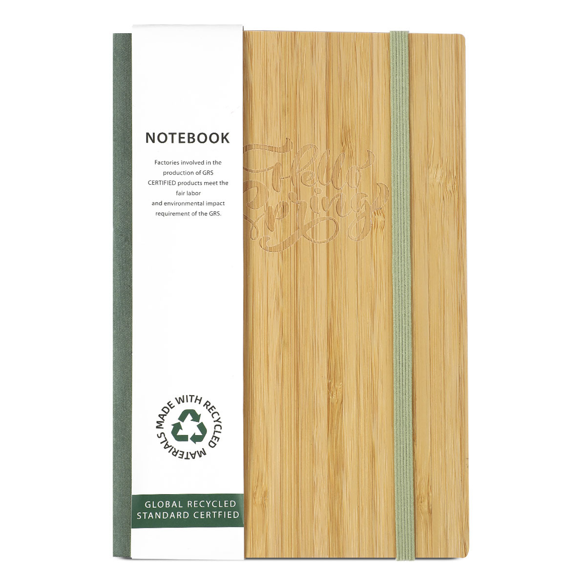 LIBRETA CINTA ROSA BAMBOO A5 80GR 64H
