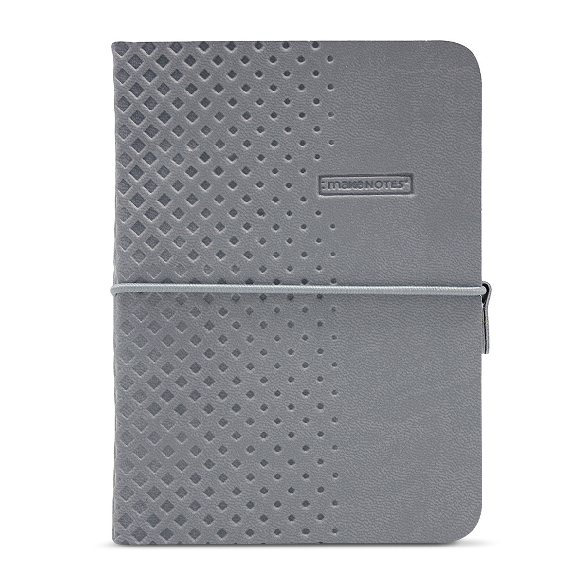 LIBRETA MAKE NOTES A6 96H CON ELASTICO COLECCION ONE COLOR GRIS