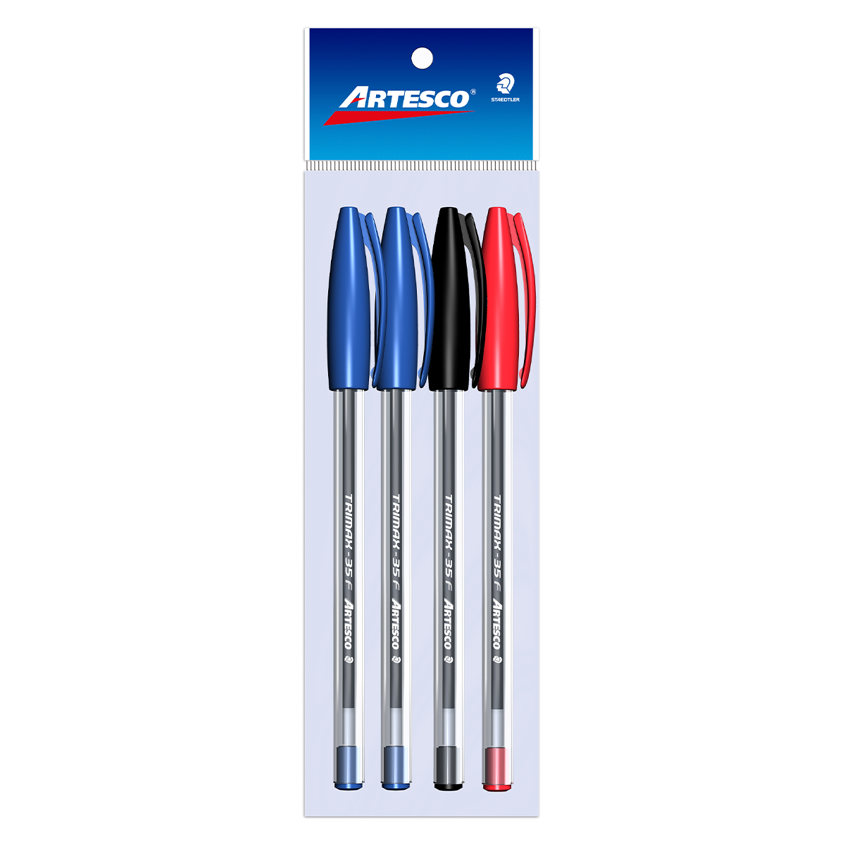 BOLIGRAFO ARTESCO TRIANGULAR TRIMAX 35F PUNTO FINTO SURTIDOS 4U