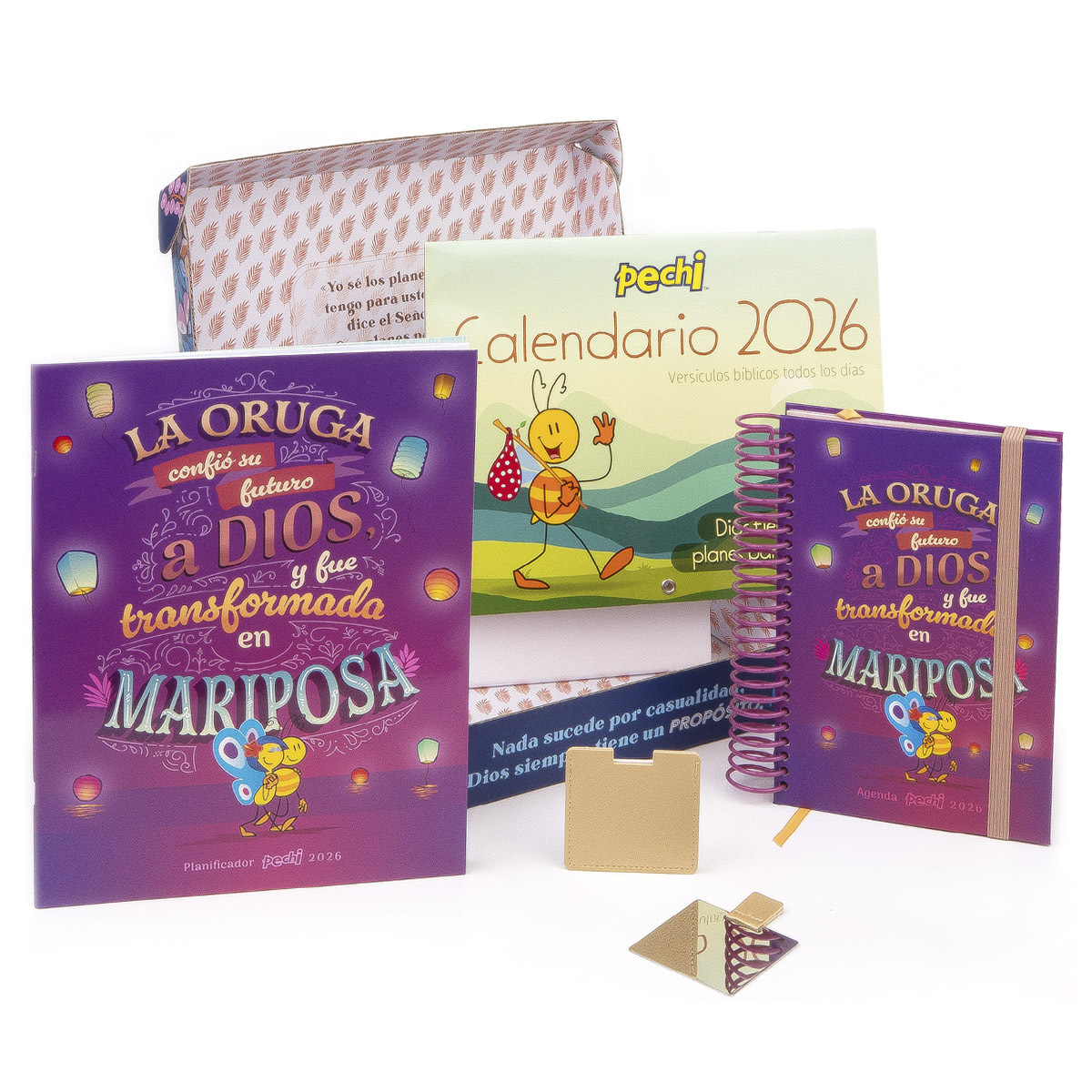 KIT AGENDA 2026 ESPIRAL MARIPOSA