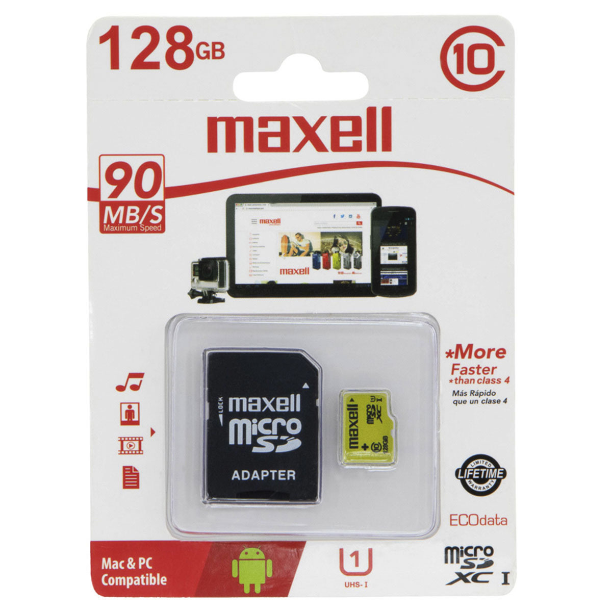 MEMORIA MAXELL MICRO SD 128 GB 347521