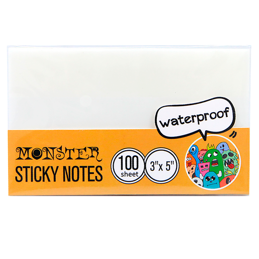 NOTAS ADHESIVAS TOP TEAM 3 X 5 TRANSPARENTES 100H