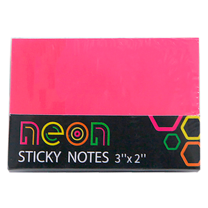 NOTAS ADHESIVAS TOP TEAM 3''X 2'' NEON 400H (100H POR COLOR, VERDE, AMARILLO, NARANJA, ROSA)