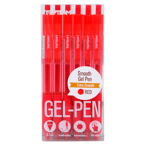 BOLIGRAFO RETRACTIL GEL TOP TEAM 0.7MM ROJO 6U BOLIGRAFO RETRACTIL GEL TOP TEAM 0.7MM ROJO 6U