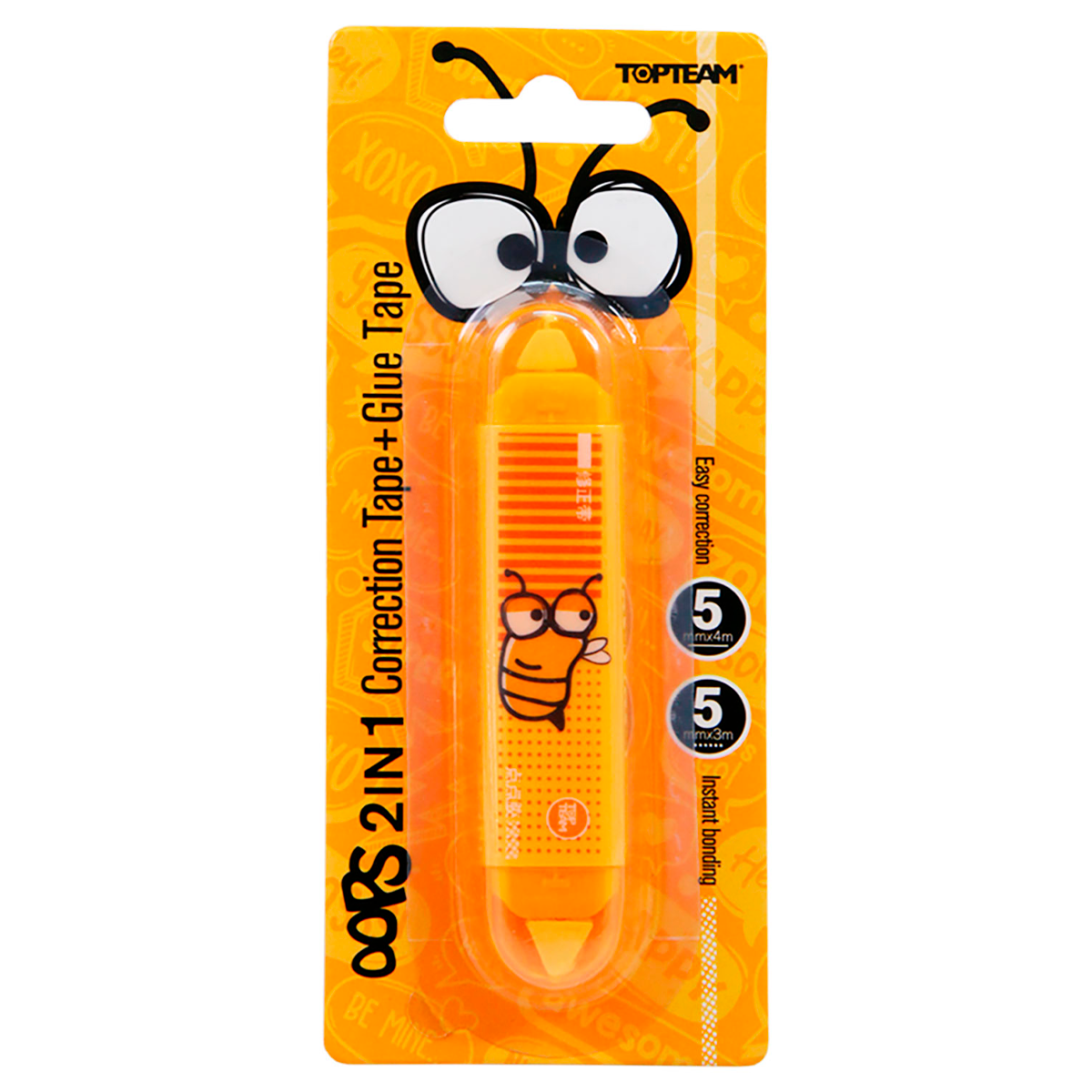 CORRECTOR EN CINTA OOPS TOP TEAM NARANJA 1U