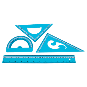 SET GEOMETRICO TOP TEAM 30CM AZUL 4U SET GEOMETRICO TOP TEAM 30CM AZUL 4U