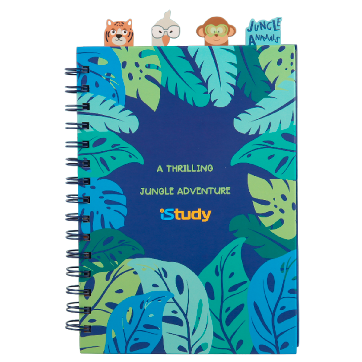 CUADERNO ESPIRAL LINEAS ISTUDY JUNGLE 100H