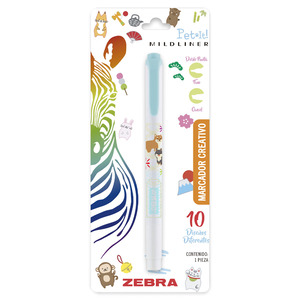 MARCADOR ZEBRA MILDLINER DOBLE PUNTA PET IT 1U (AZUL)