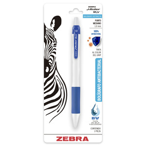 BOLIGRAFO RETRACTIL ZEBRA J-ROLLER RLV 1.00MM AZUL 1U