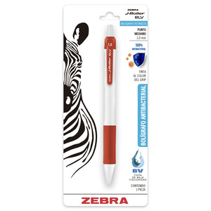 BOLIGRAFO RETRACTIL ZEBRA J-ROLLER RLV 1.00MM ROJA 1U