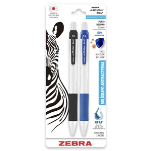 BOLIGRAFO RETRACTIL ZEBRA J-ROLLER RLV 1.00MM NEGRO + AZUL2U