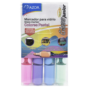 MARCADOR AQUARELO GLASS JR PASTEL COLORES SURTIDO 4U