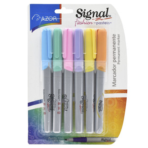 MARCADOR PERMANENTE SIGNAL FASHION PASTEL 6U MARCADOR PERMANENTE SIGNAL FASHION PASTEL 6U