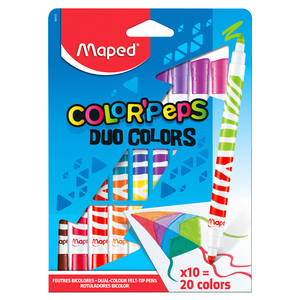 MARCADORES MAPED COLORPEPS DUO 10U MARCADORES MAPED COLORPEPS DUO 10U