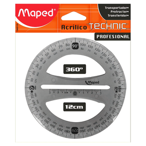 TRANSPORTADOR MAPED TECHNIC PRO 360 12CM 1U