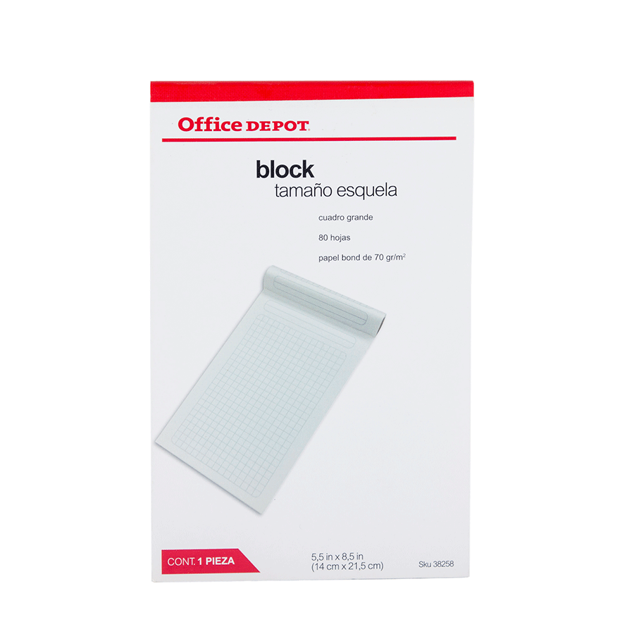 BLOCK T/ESQUELA CORTO C7 OFFICE DEPOT VALUE