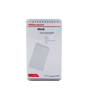 BLOCK TAQUIGRAFIA LARGO 80 HJS PAQ/4 OFFICE DEPOT VALUE BLOCK TAQUIGRAFIA LARGO 80 HJS PAQ/4 OFFICE DEPOT VALUE
