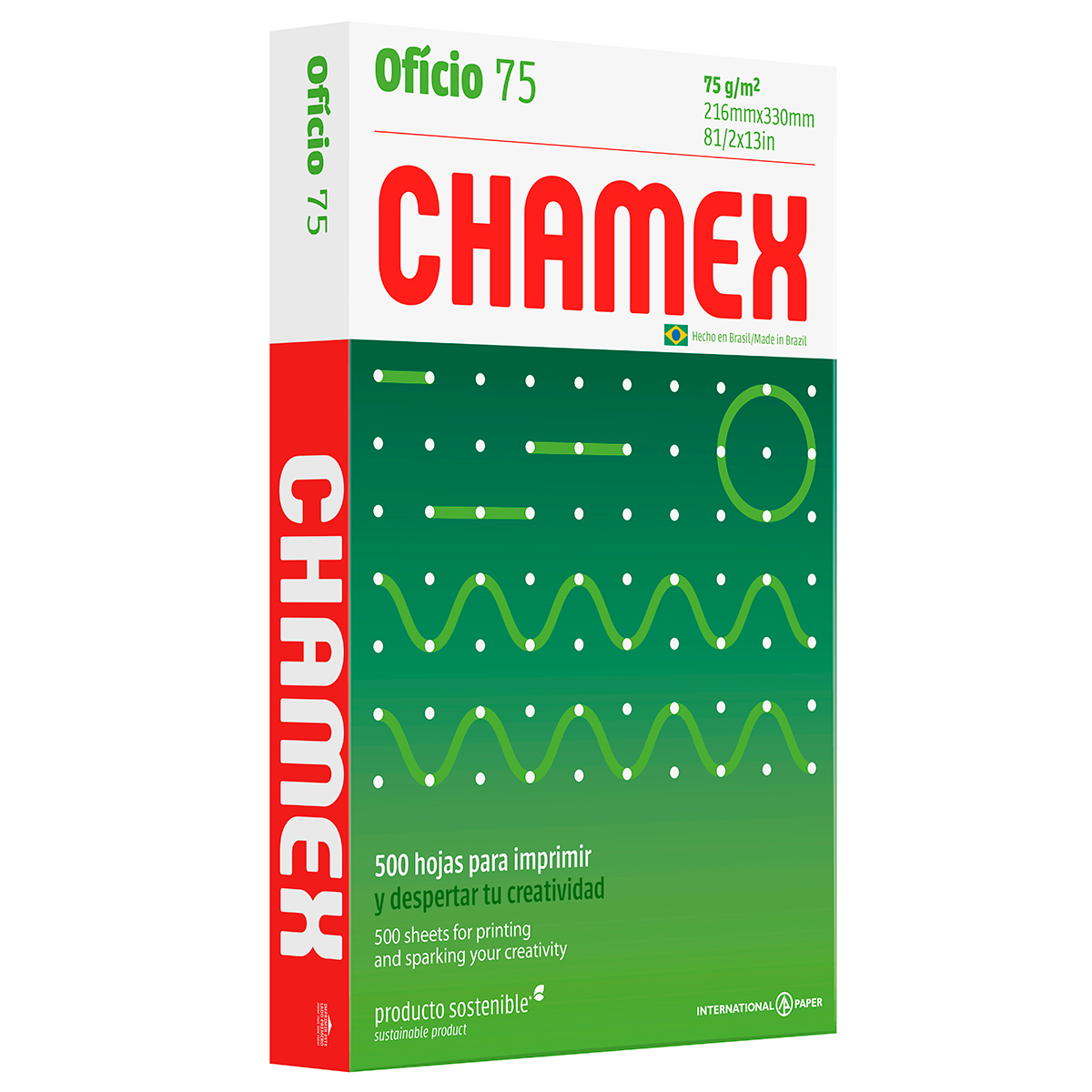 PAPEL CHAMEX T/OFICIO RESMA 75 GR