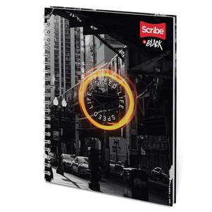CUADERNO ESPIRAL RAYA SCRIBE (INBLACK, DOBLE ARILLO, 100 H) CUADERNO ESPIRAL RAYA SCRIBE (INBLACK, DOBLE ARILLO, 100 H)
