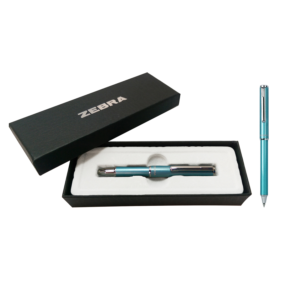 BOLIGRAFO ZEBRA MINI SLIDE PEN 1.0 MM CELESTE ESTUCHE 1U