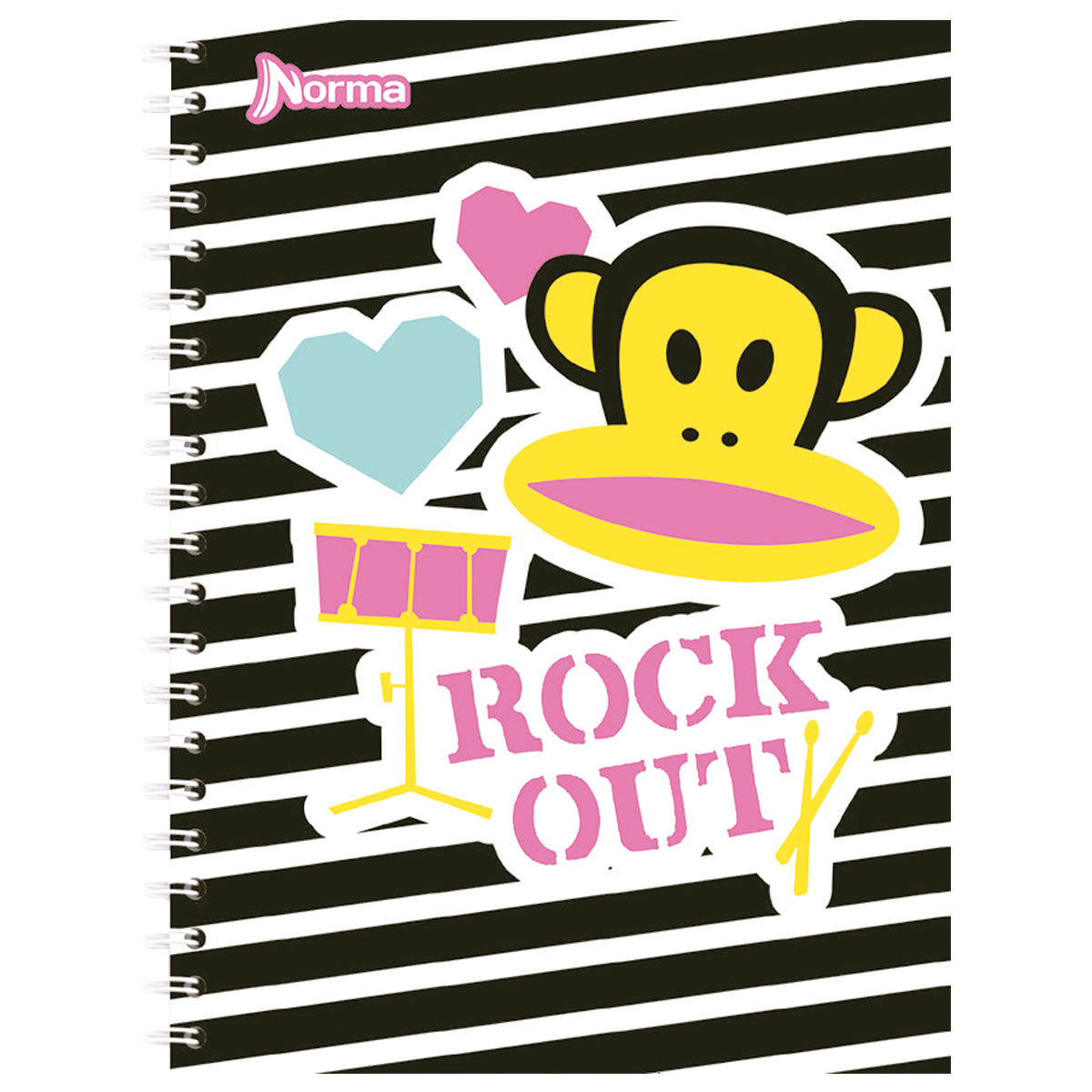 CUADERNO AMERICANO PAUL FRANK 100 HOJAS RAYA