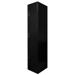 LOCKER MAX MOBELT (NEGRO, PERSONAL, 3 CASILLEROS)
