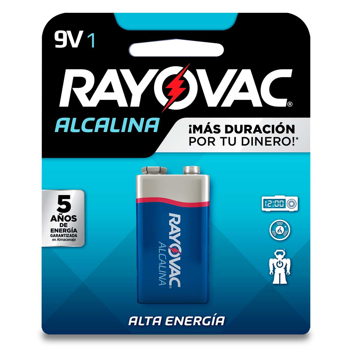 PILA RAYOVAC ALCALINA CUADRADA 