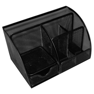 ORGANIZADOR RECTANGULO MESH P/ESCRITORIO COLOR NEGRO ORGANIZADOR RECTANGULO MESH P/ESCRITORIO COLOR NEGRO
