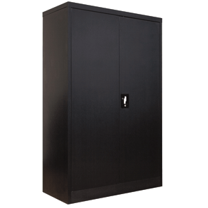 GABINETE 2 ENTREPAÑOS NEGRO | Estantes y racks | Archiveros, libreros y