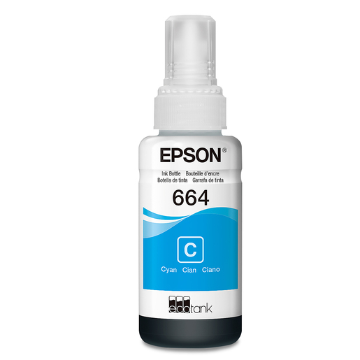 BOTELLA DE TINTA EPSON CIAN 664