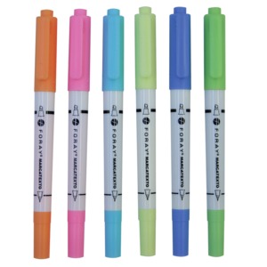 MARCATEXTO PUNTA CINCEL Y PUNTO FINO COLORES SURTIDOS 6U MARCATEXTO PUNTA CINCEL Y PUNTO FINO COLORES SURTIDOS 6U