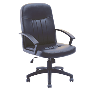 SILLA EJECUTIVA DE PU COLOR NEGRO CON BRAZOS SKY CHAIRS