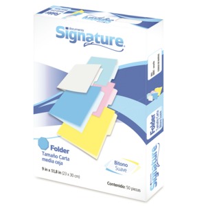 FOLDER SIGNATURE T/C AMARILLO FOLDER SIGNATURE T/C AMARILLO