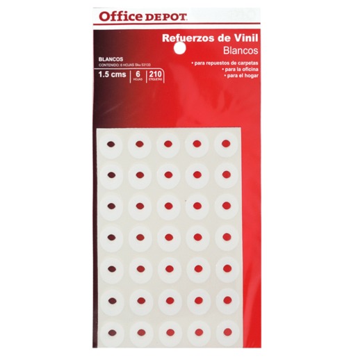 REFUERZO CARPETA BLANCO 1.5 CM 6 HOJAS 210 UNIDADES