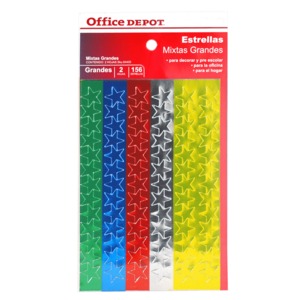 ETIQUETAS ESTRELLAS GRANDES MIXTAS 2 HOJAS 156 ETIQUETAS ETIQUETAS ESTRELLAS GRANDES MIXTAS 2 HOJAS 156 ETIQUETAS