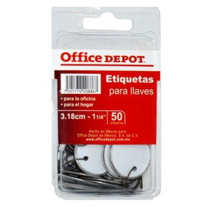 ETIQUETA PARA LLAVES CON MARCO 3.18 CM 50 UNIDADES ETIQUETA PARA LLAVES CON MARCO 3.18 CM 50 UNIDADES