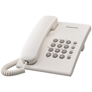 TELÉFONO PANASONIC TS500 (ALÁMBRICO BLANCO)
