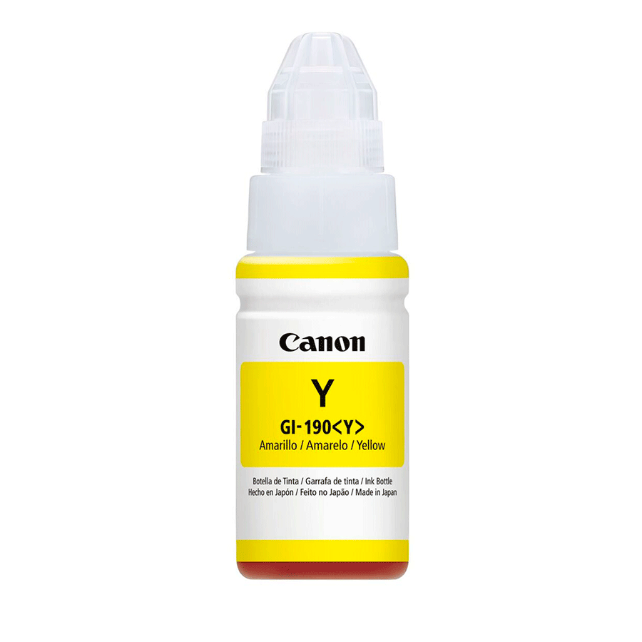 BOTELLA DE TINTA CANON AMARILLA 190-Y