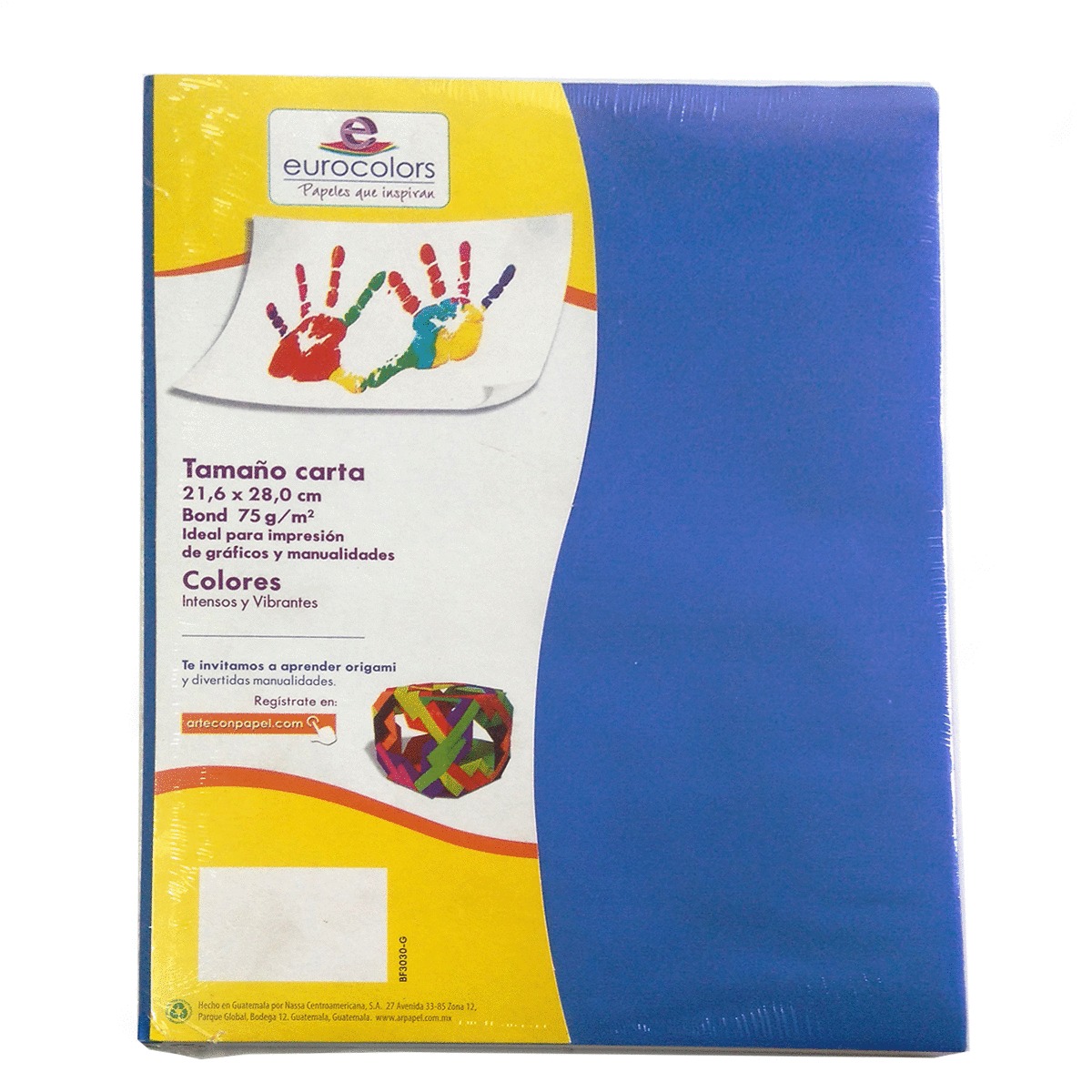 PAPEL EUROCOLOR COLORES INTENSOS 100H