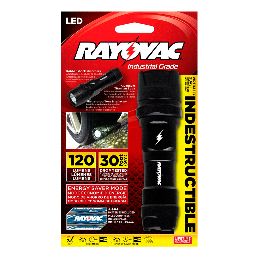 LINTERNA RAYOVAC (INDESTRUCTIBLE)