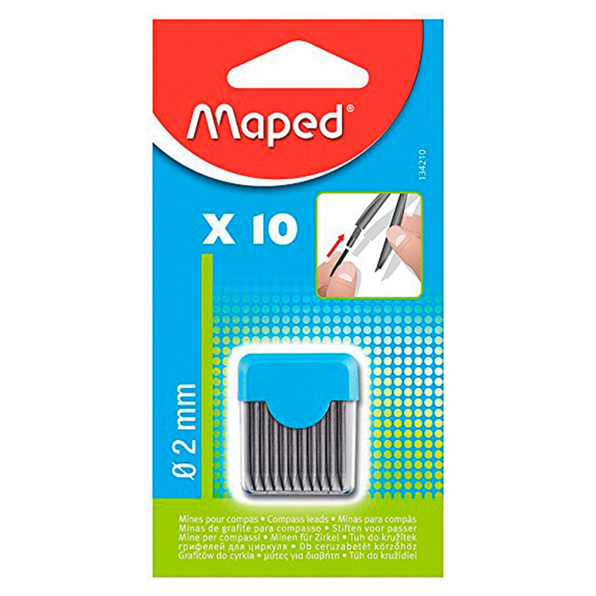 ESTUCHE DE MINAS 2MMX10 B/10