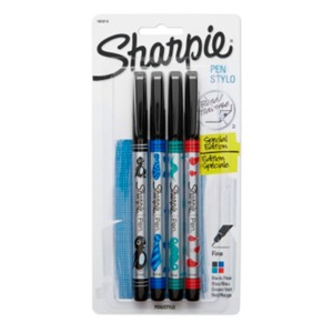 SHARPIE PEN FINE SURTIDO B/4